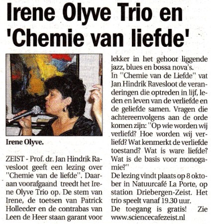 Irene Olyve Combo, 8 oktober 2009
