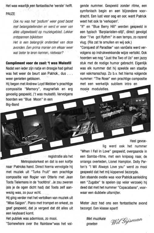 Gastoptreden Patrick Holleeder (2002) Gastoptreden Patrick Holleeder (2002)