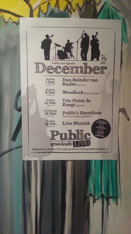 Grand Café Public Live, zondag 22 december 2013