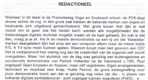 Redactioneel, 10 oktober 1998