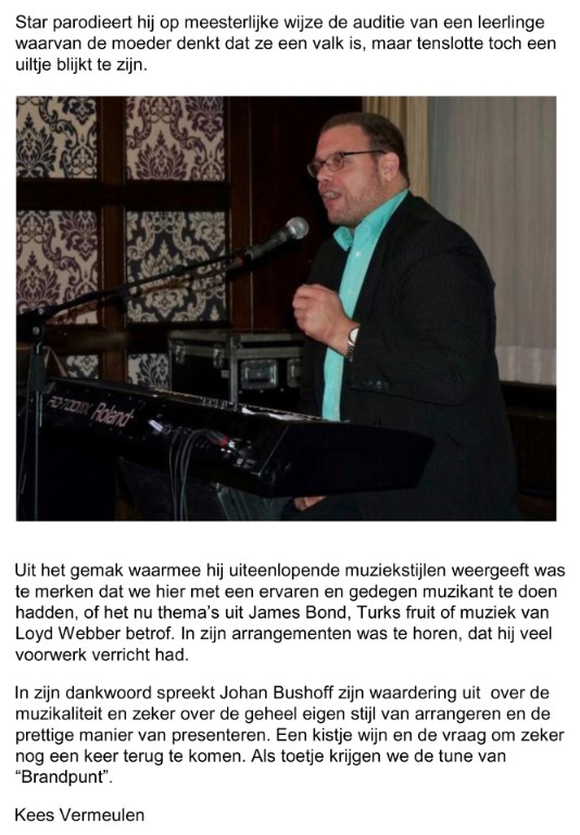 Recensie Gastoptreden Patrick Holleeder Brabant Orgel en Keyboardclub, 24 oktober 2014 Recensie Gastoptreden Patrick Holleeder Brabant Orgel en Keyboardclub, 24 oktober 2014