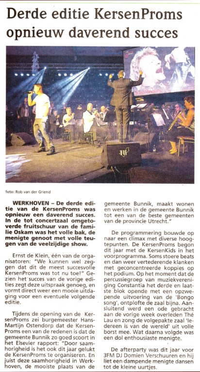 Recensie I-Kersenproms, 27 juni 2015 Recensie I-Kersenproms, 27 juni 2015