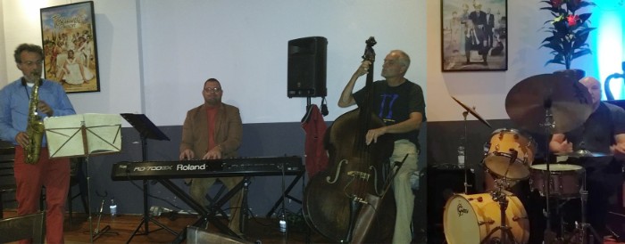Holger de Bruin, Patrick Holleeder, Leen de Heer & Victor Aling, 5 september 2015 Holger de Bruin, Patrick Holleeder, Leen de Heer & Victor Aling, 5 september 2015
