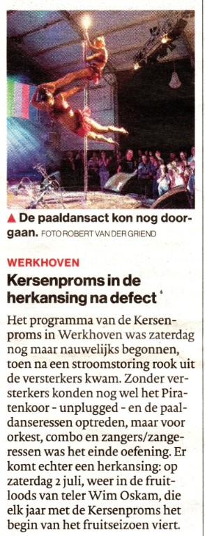 Kersenproms in de herkansing na defect