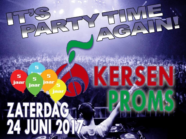 5 jaar Kersenproms, zaterdag 24 juni 2017