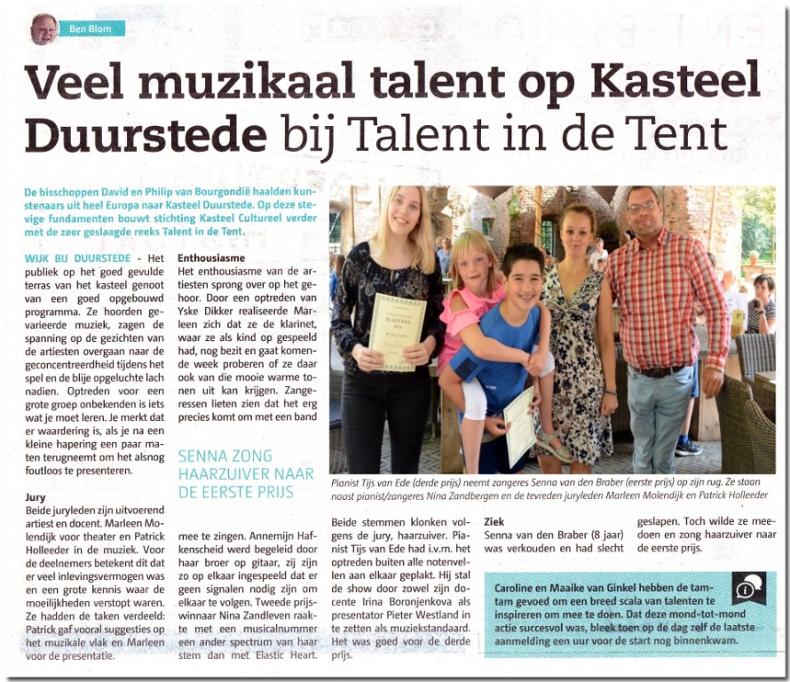 Patrick Holleeder jurylid bij Talent in de Tent, 10 juni 2018